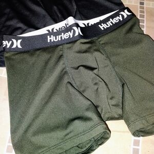 Hurley Kids Black and Olive Boxer Briefs
